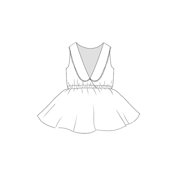 Custom Fabric - Collared Back Twirl Dress