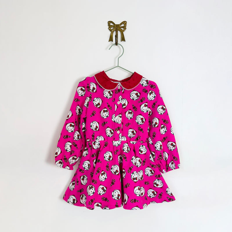 Flannel Hello Kitty Button Front Twirl 4T
