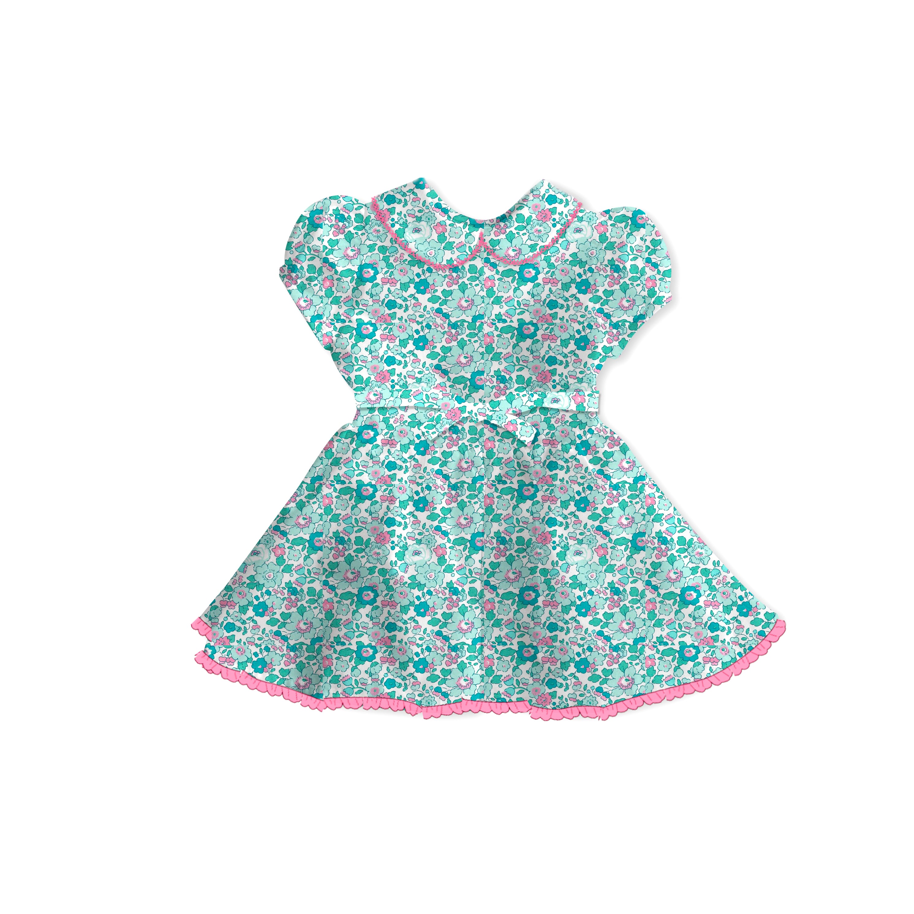 Aqua Betsy - Tea Basque Dress