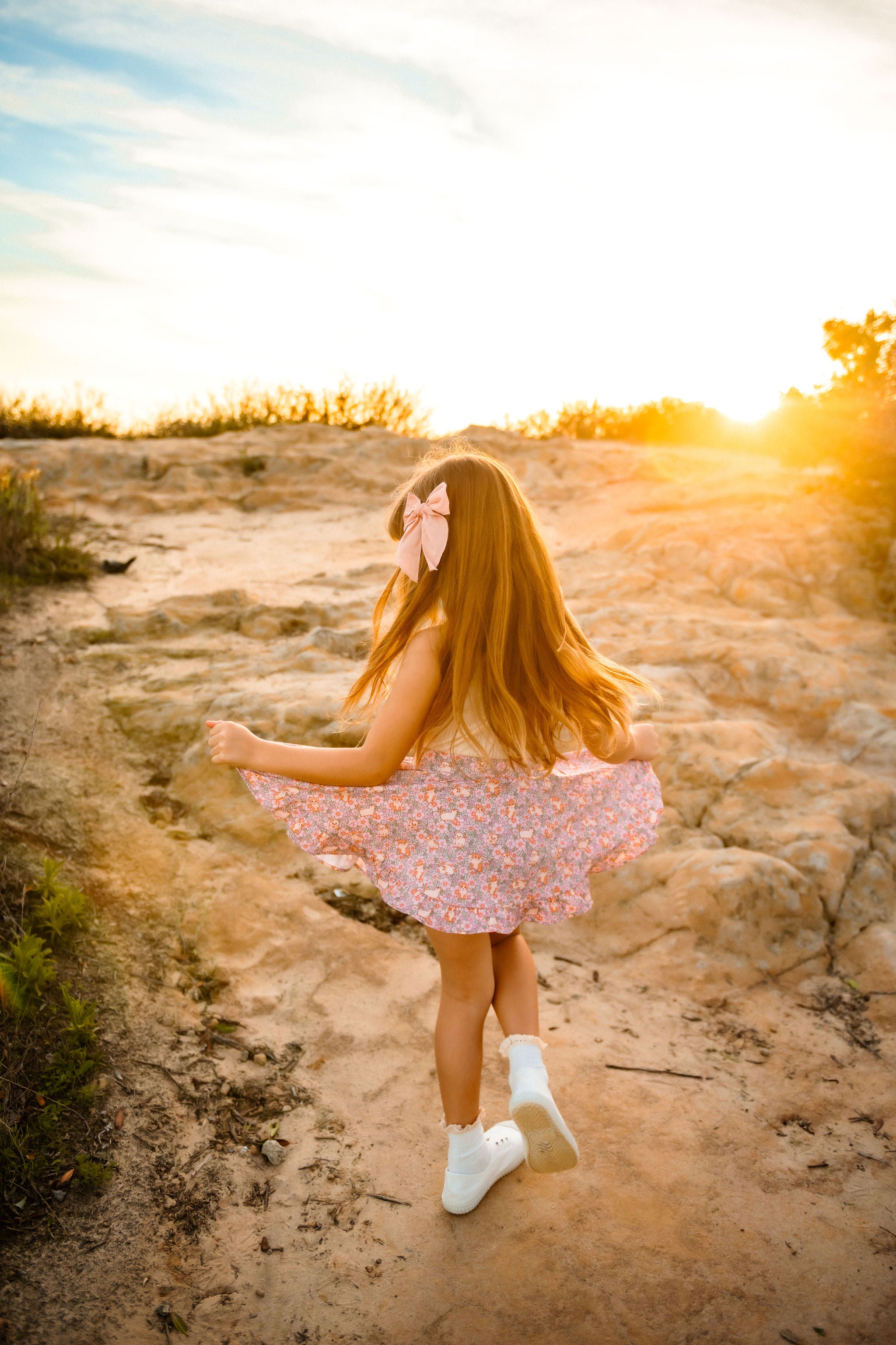 Ruffle Skort in Kitty Flower