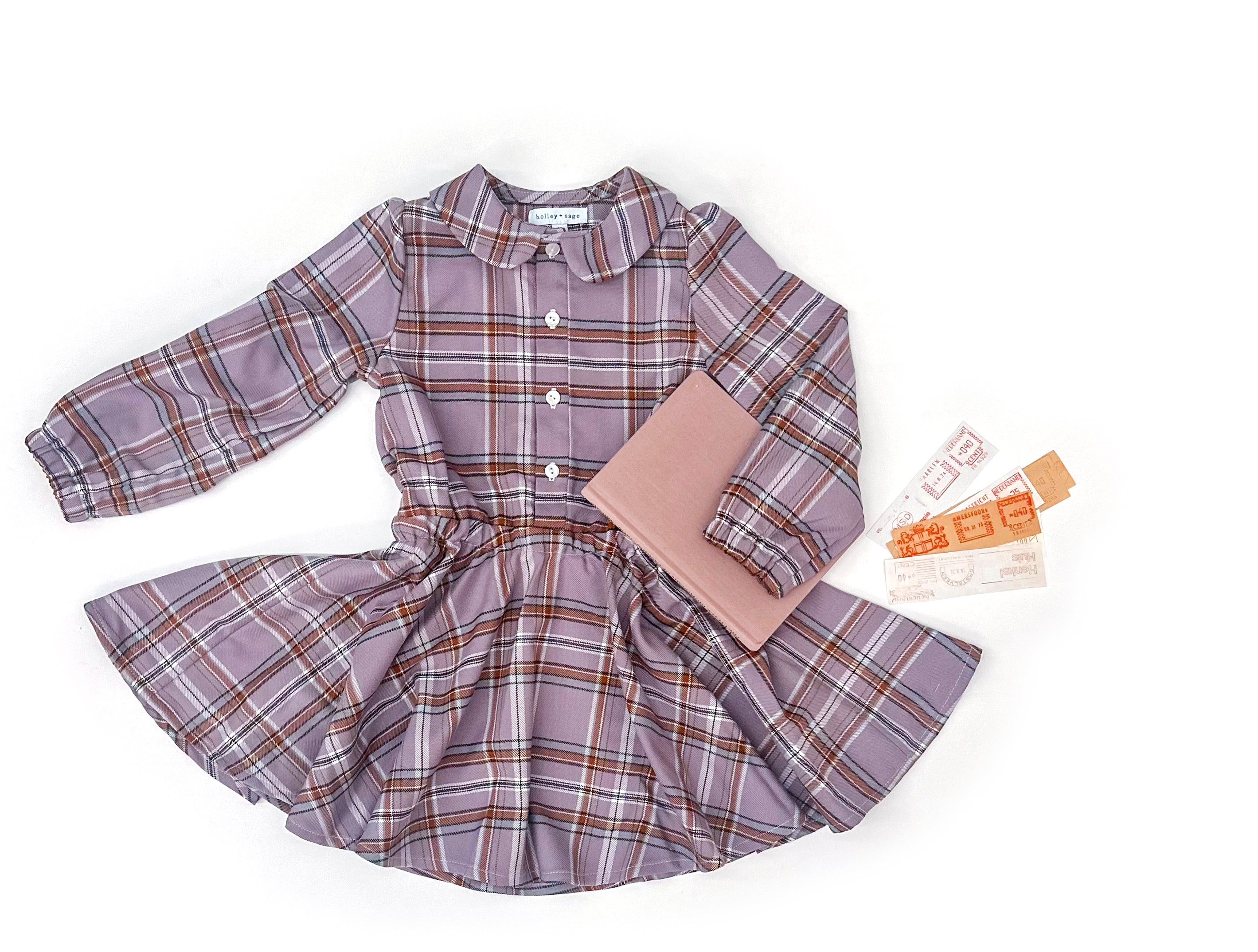 Fall 24 Plaid - Button Front Twirl Dress