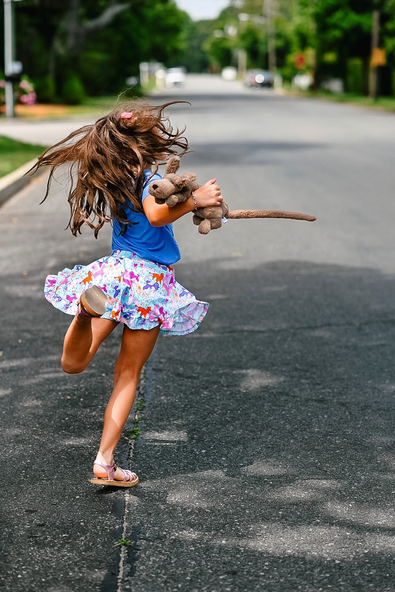 Ruffle Skort in Poodles