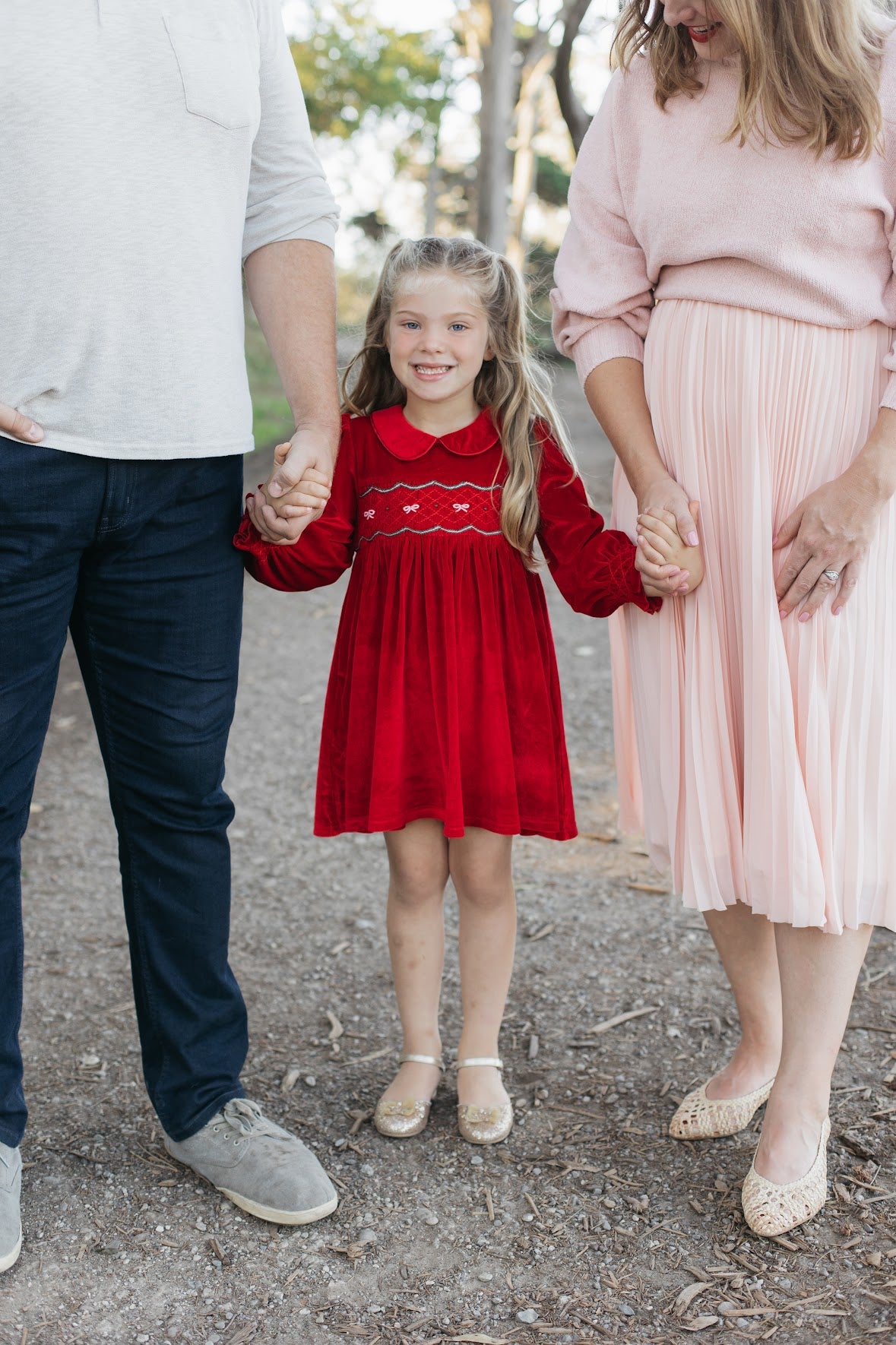 Velvet Smocked Dress