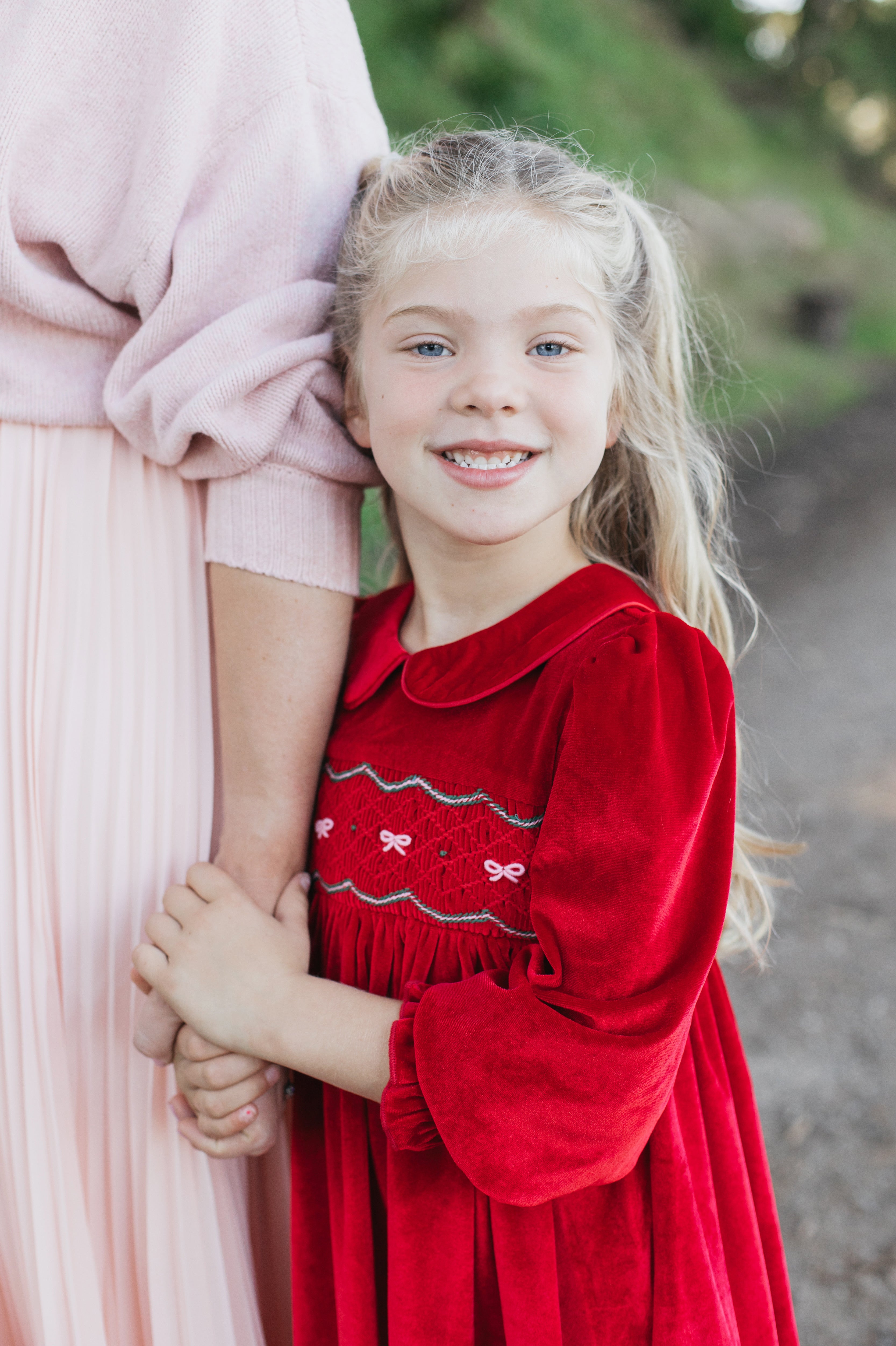 Velvet Smocked Dress