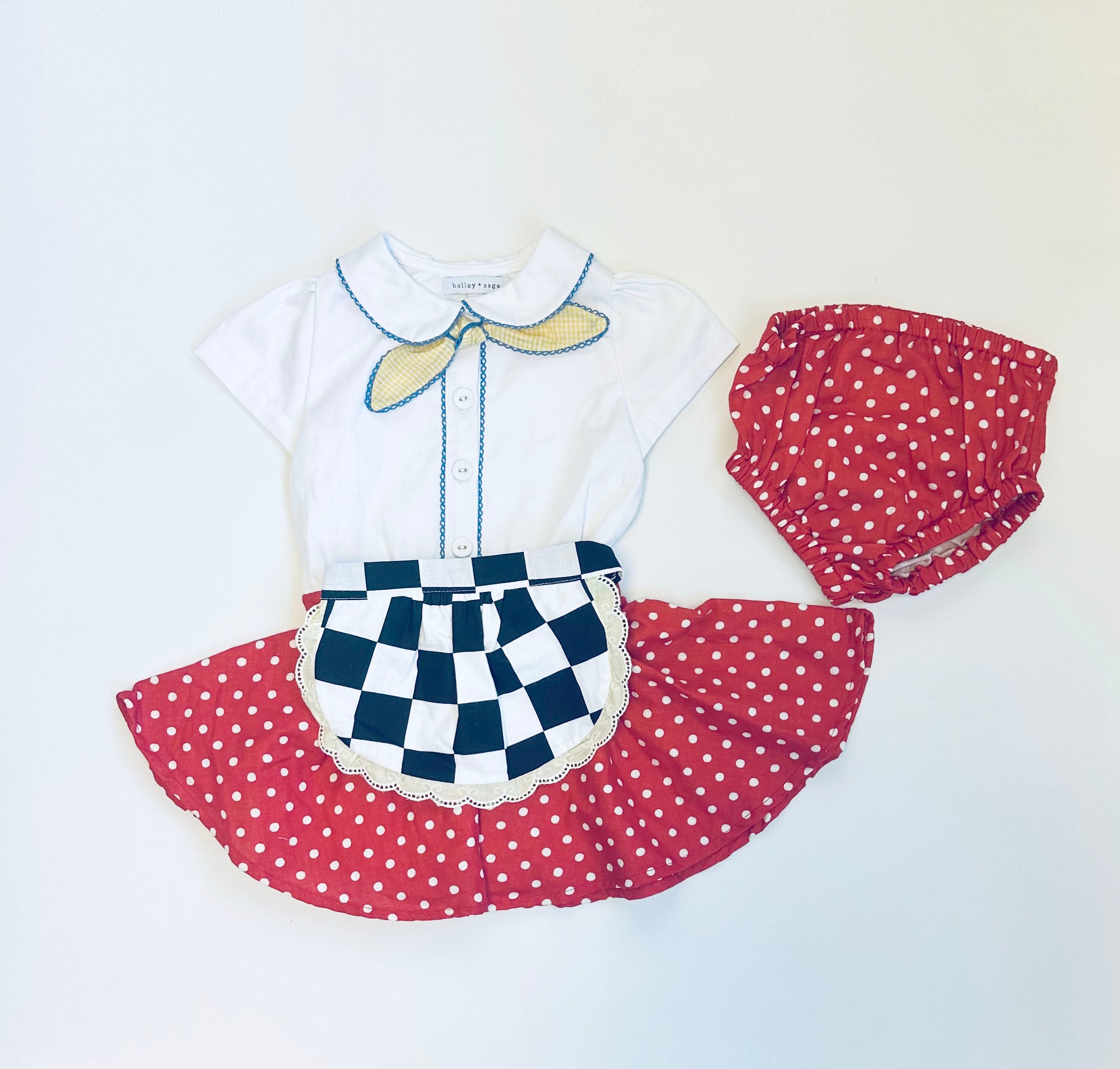 SAMPLE SALE, Chef Mickey Inspired Button Front Twirl, 3T