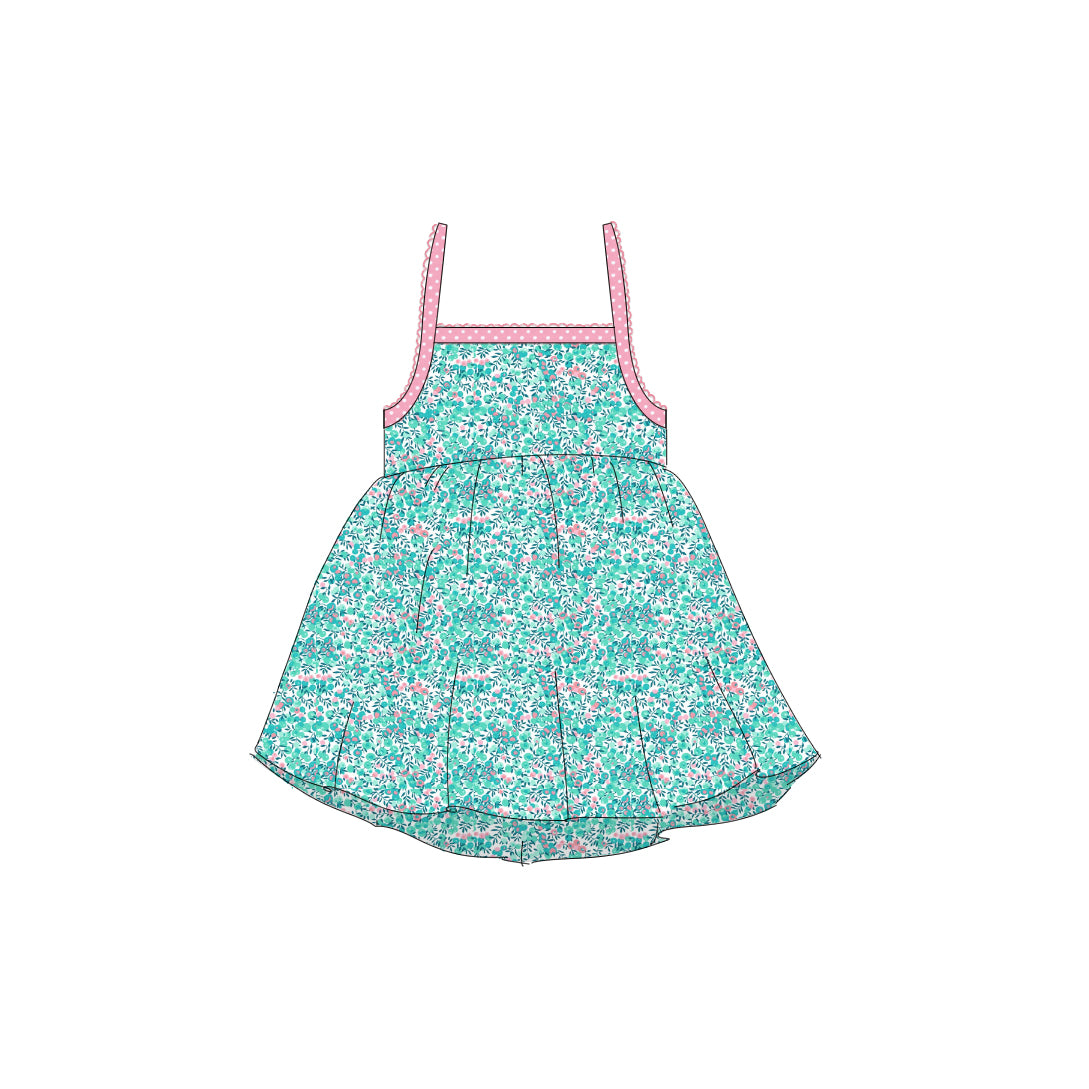 Aqua Wiltshire - Tie Back Sundress