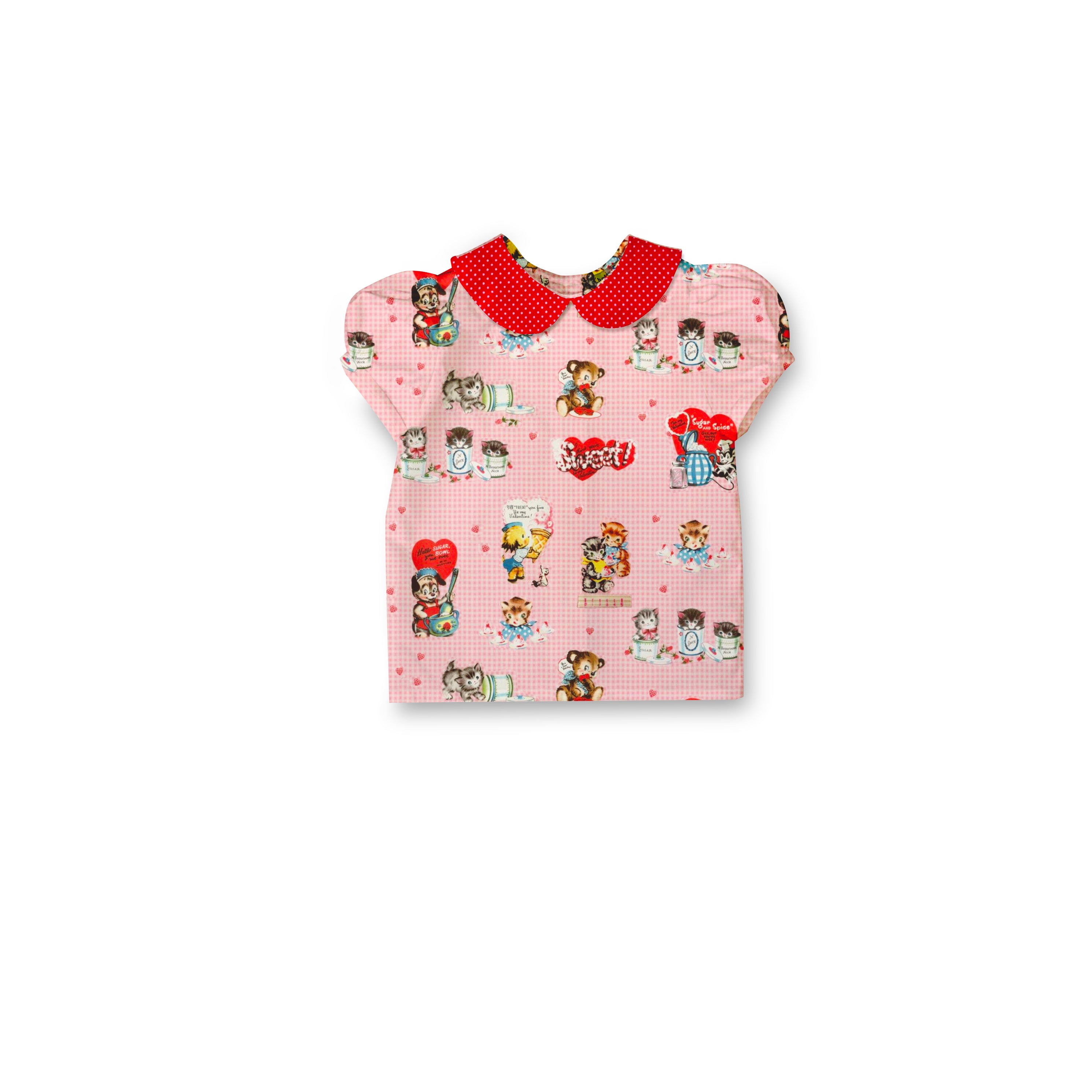 Vintage Valentine - Puff Sleeve Blouse