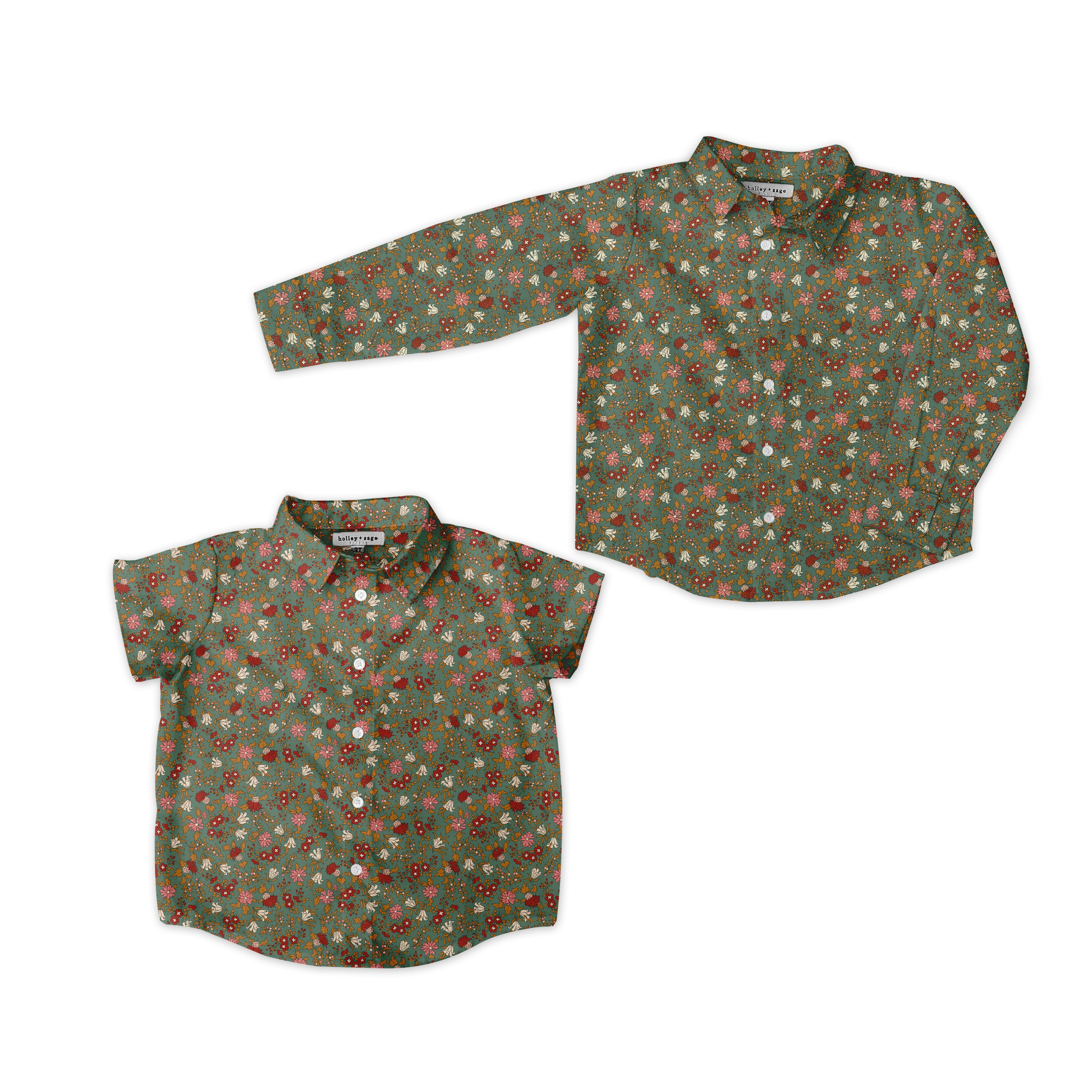 Autumn Berries - Button Up Shirt