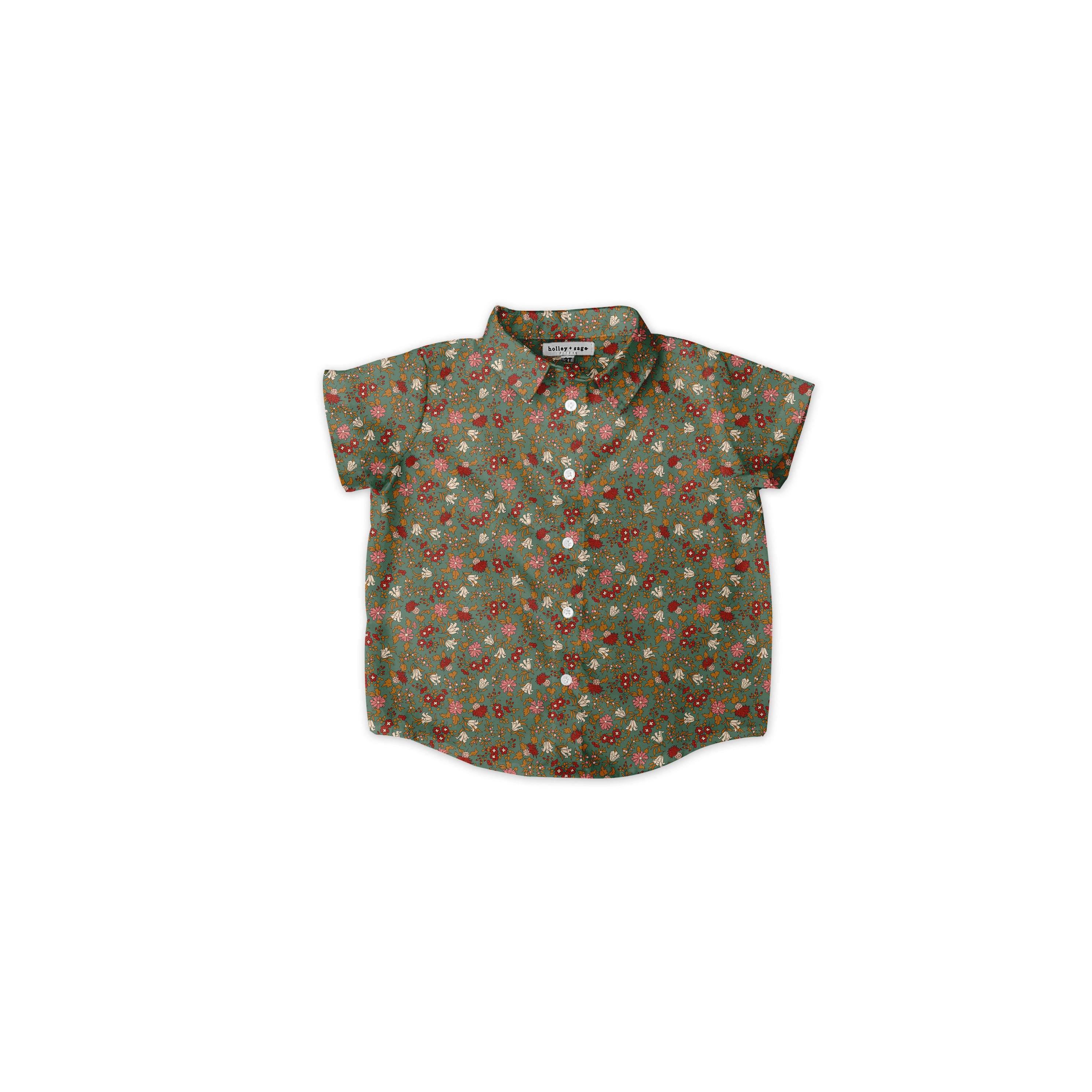 Autumn Berries - Button Up Shirt