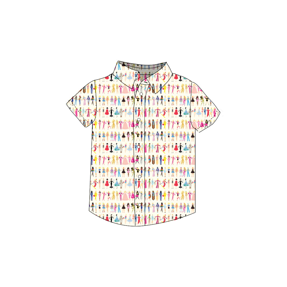 Barbie World - Button Up Shirt