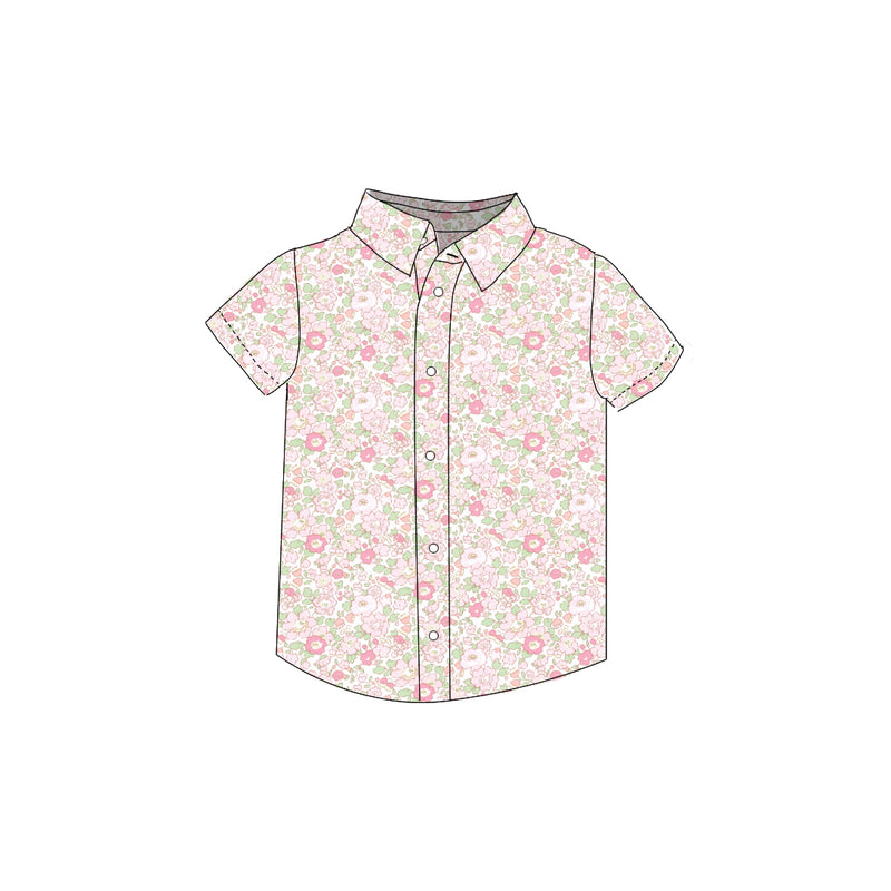 Apricot Blossom - Button Up Shirt