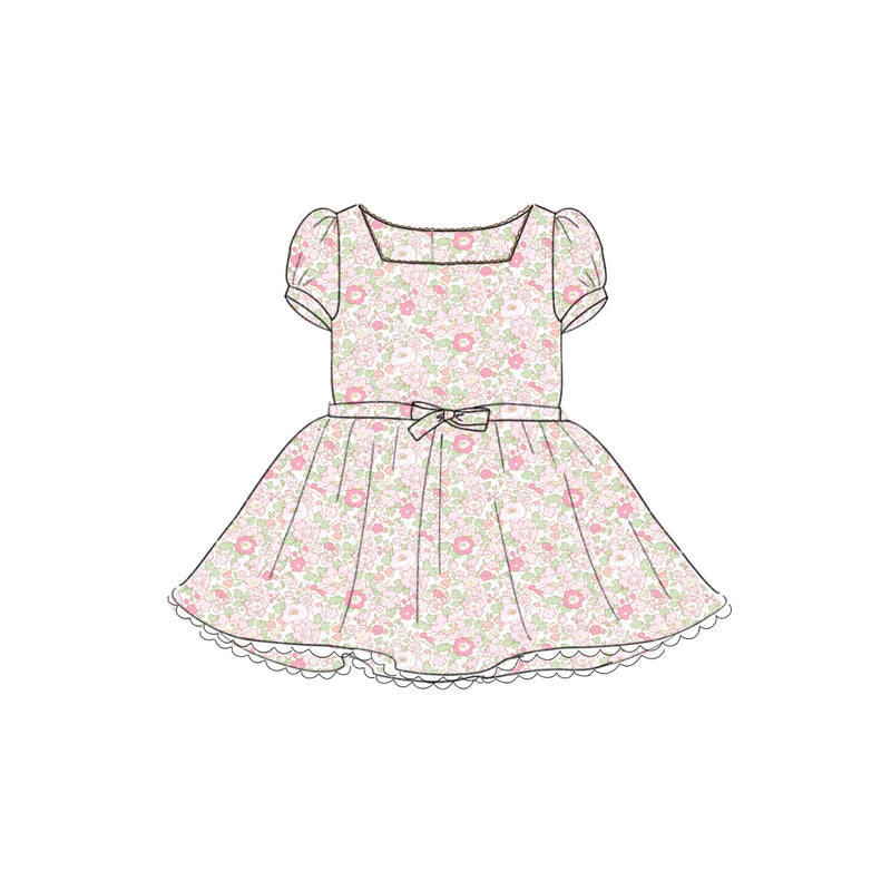 Apricot Blossom - Tea Dress