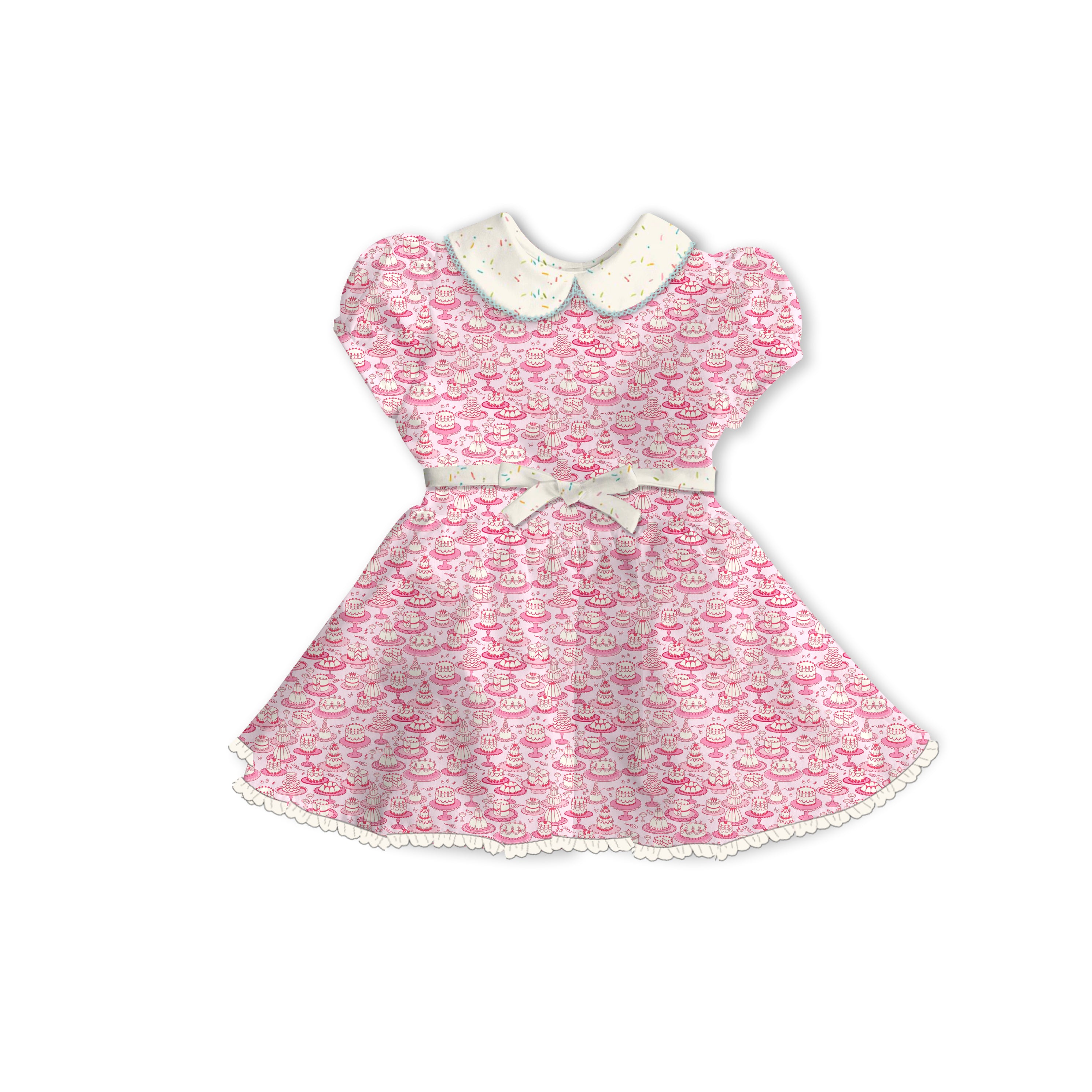 Birthday Cake - Tea Basque Dress