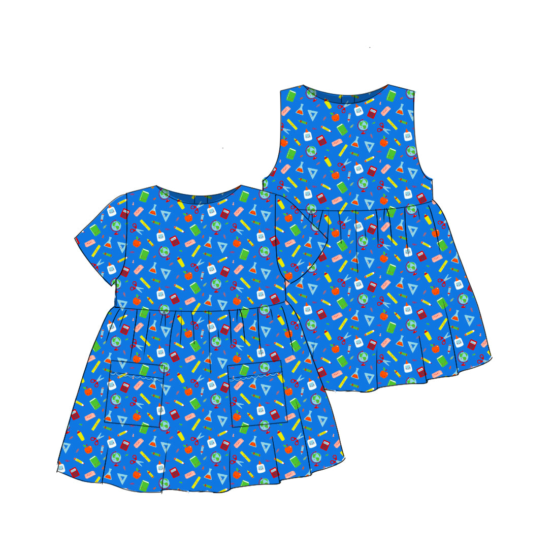 Blue Supplies - Simple Smock Dress