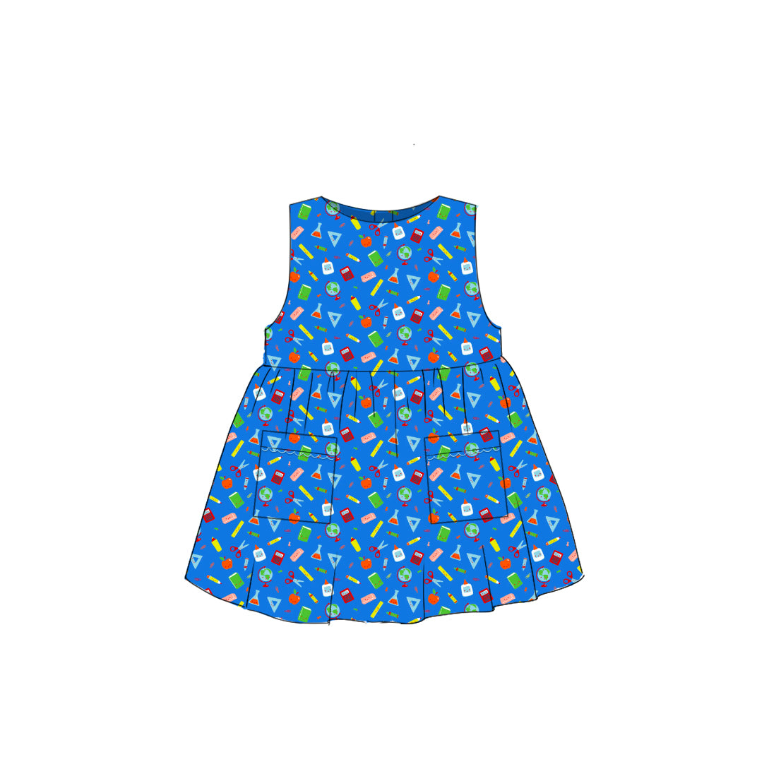 Blue Supplies - Simple Smock Dress