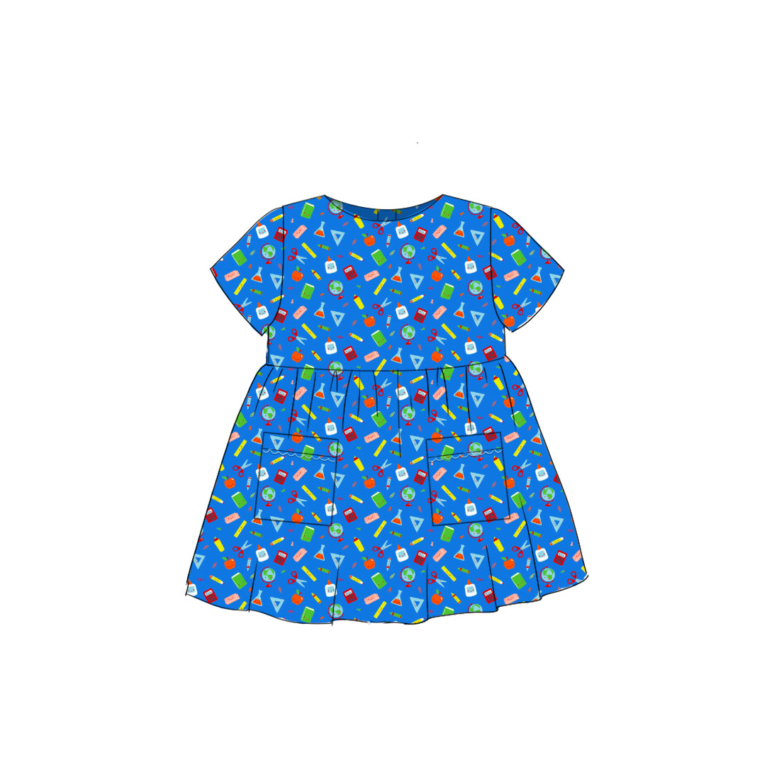 Blue Supplies - Simple Smock Dress