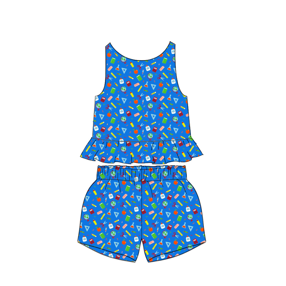 Blue Supplies - Ruffle Tank Set