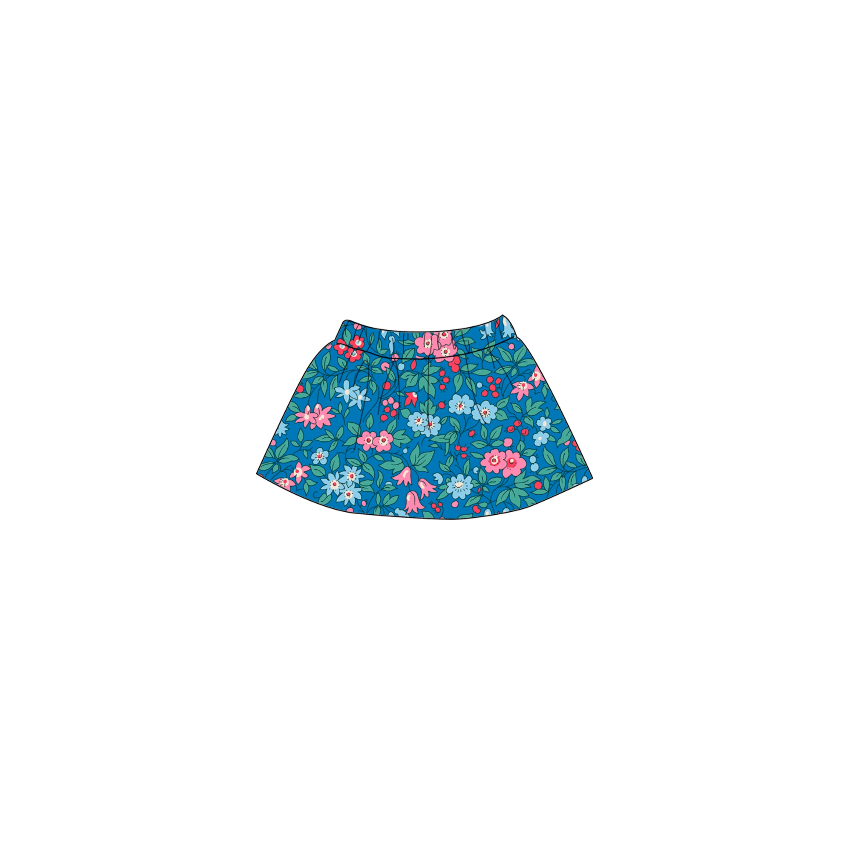 Trailing Blossom - Doll Skirt