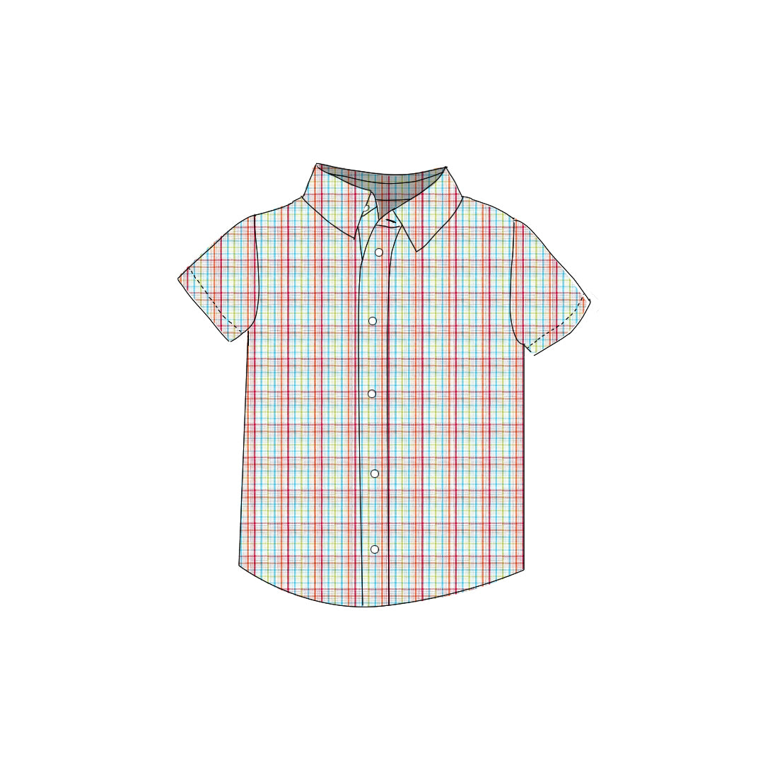 Multicolor Tattersall - Button Up Shirt