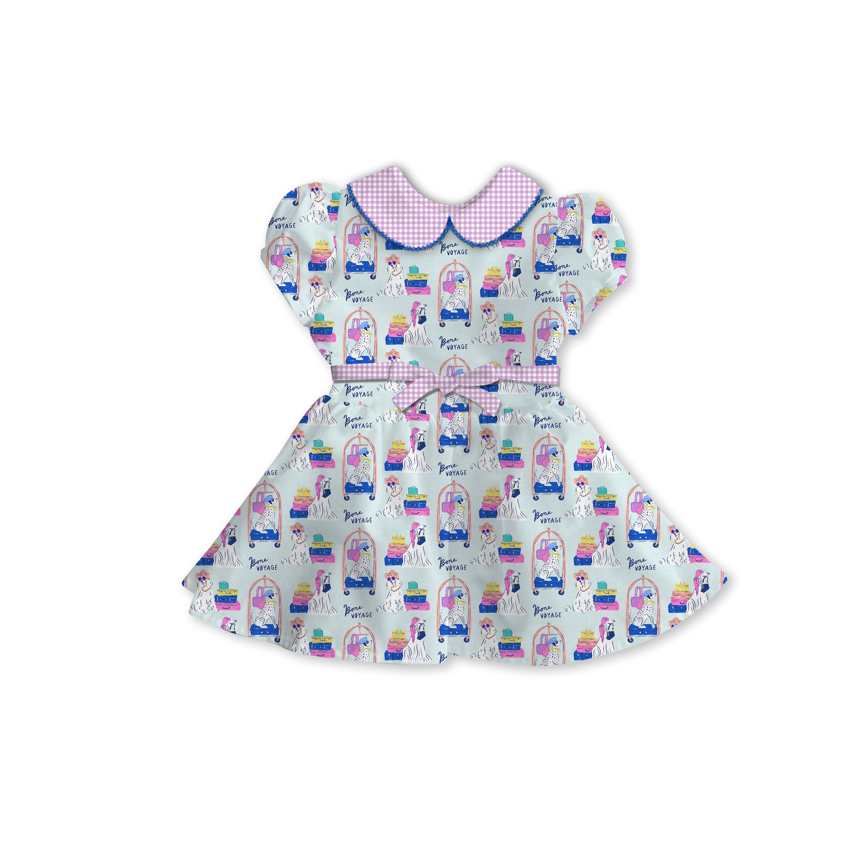 Bone Voyage - Tea Basque Dress