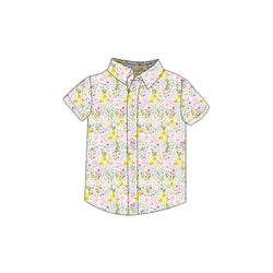 Bunny Flower - Button Up Shirt