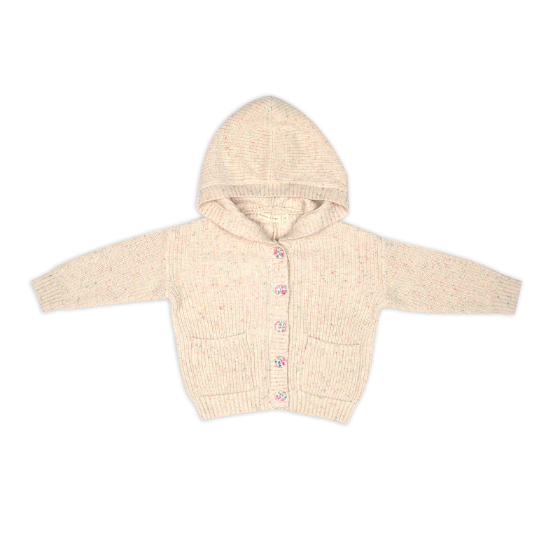 Confetti Cream Hooded Cardigan – holley and sage