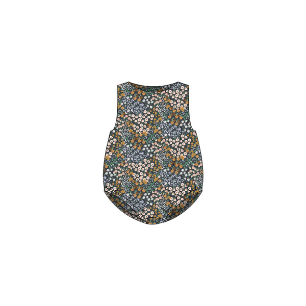 Charcoal Flower Field - Baby Bubble