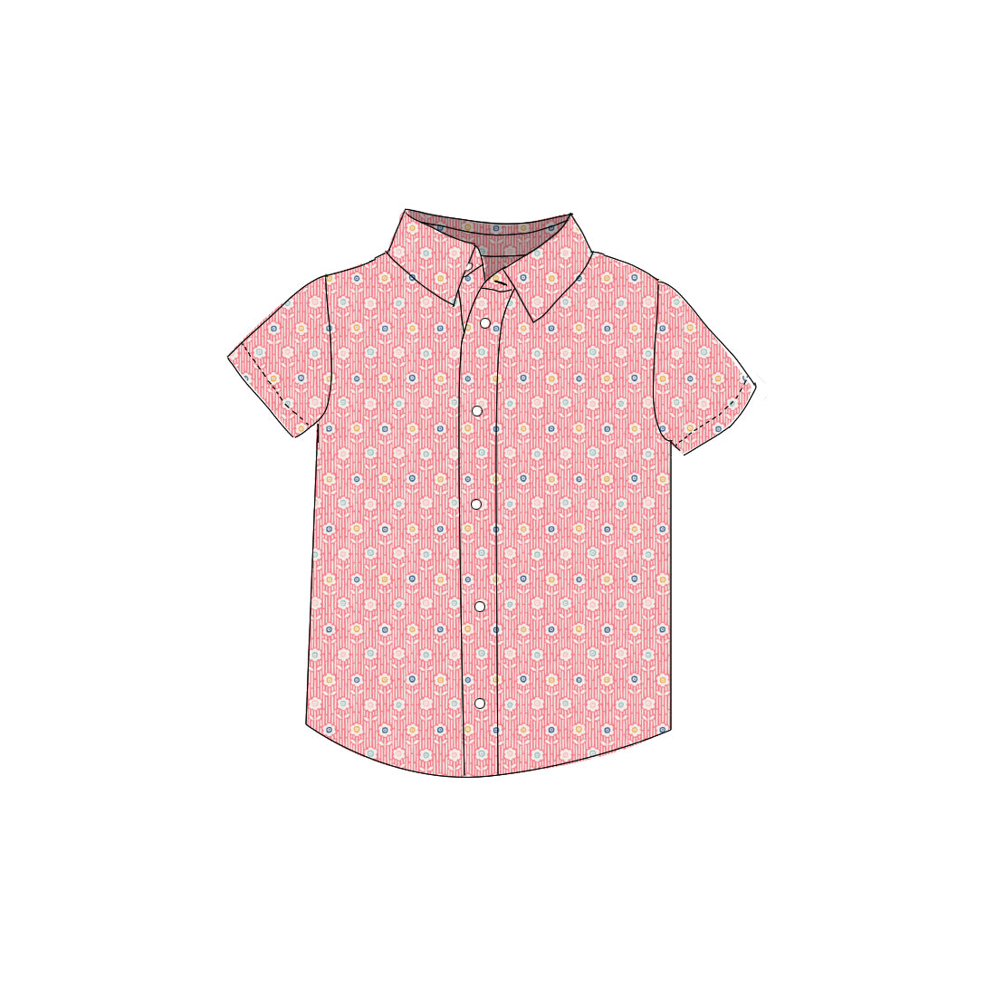 Daisy Party - Button Up Shirt