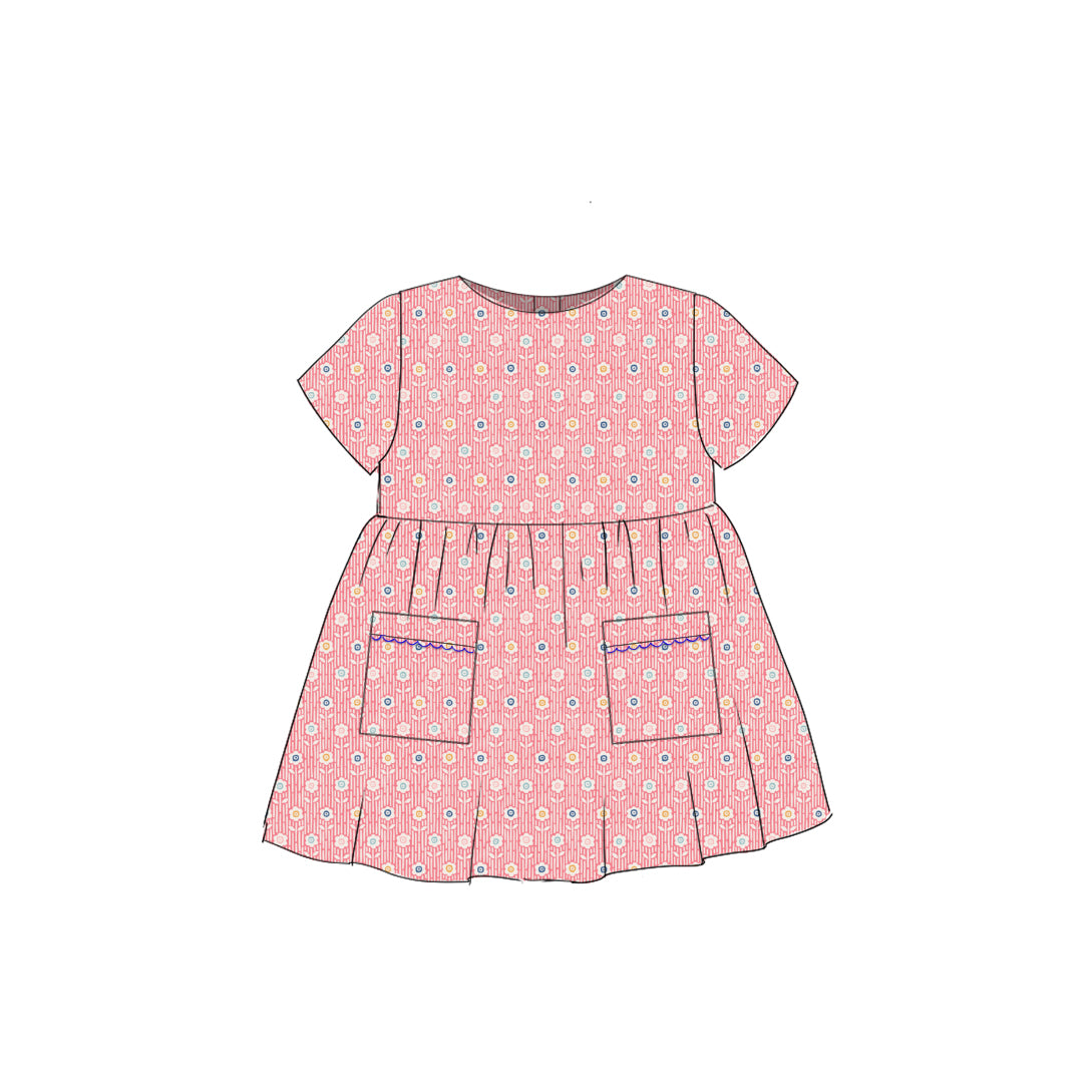 Daisy Party - Simple Smock Dress