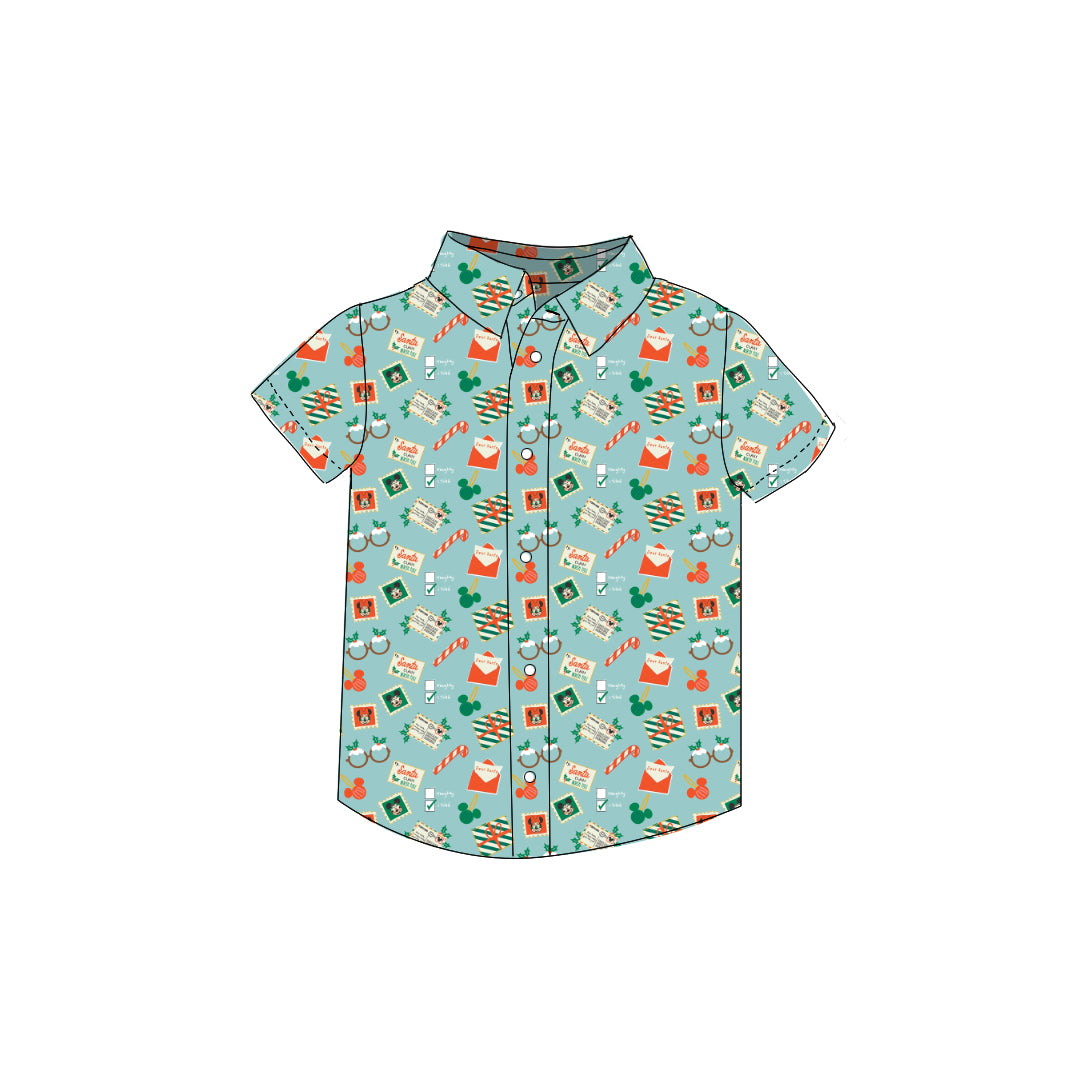 Disney Christmas - Button Up Shirt