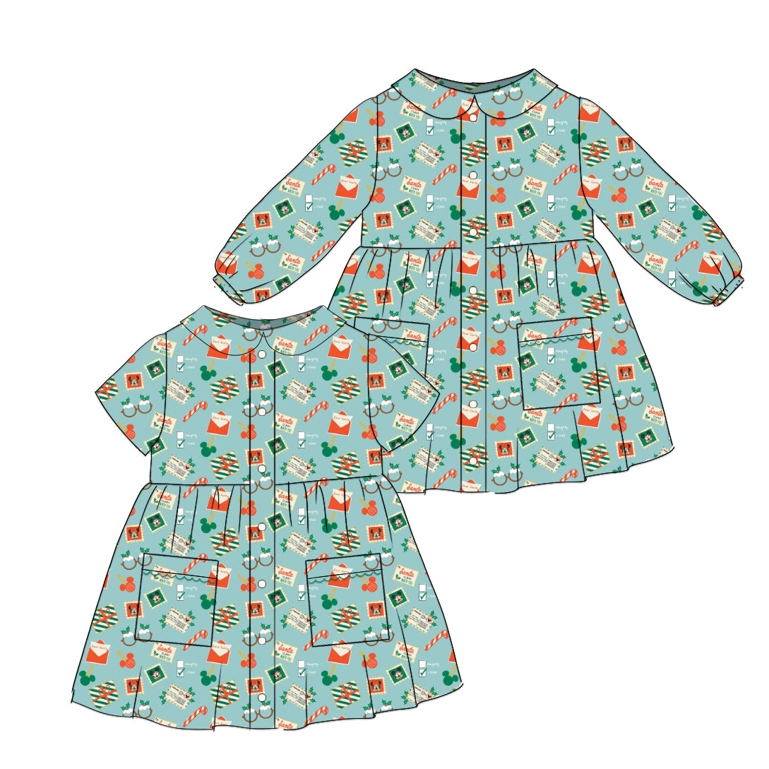 Disney Christmas - Smock Collared Dress