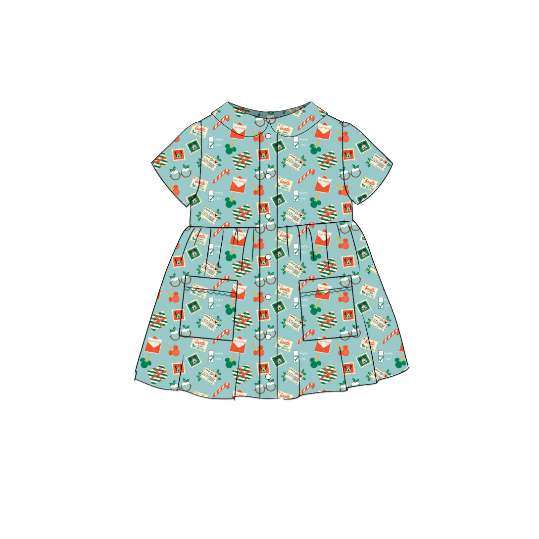 Disney Christmas - Smock Collared Dress