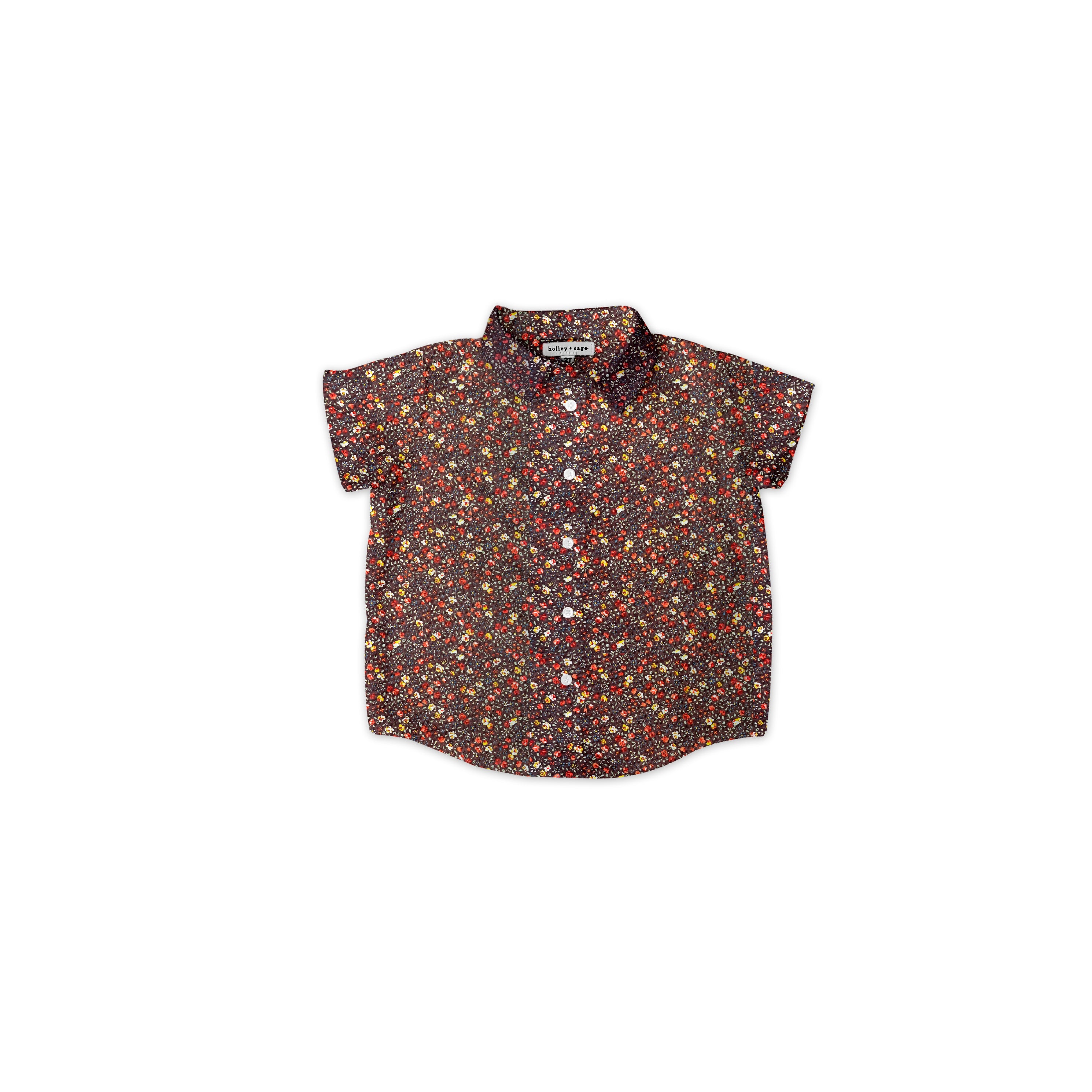 Ditsy Autumn Floral - Button Up Shirt