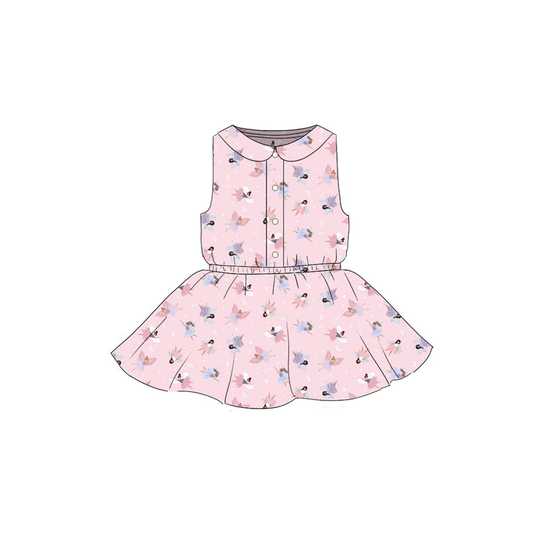 Fairies Parfait - Button Front Twirl Dress