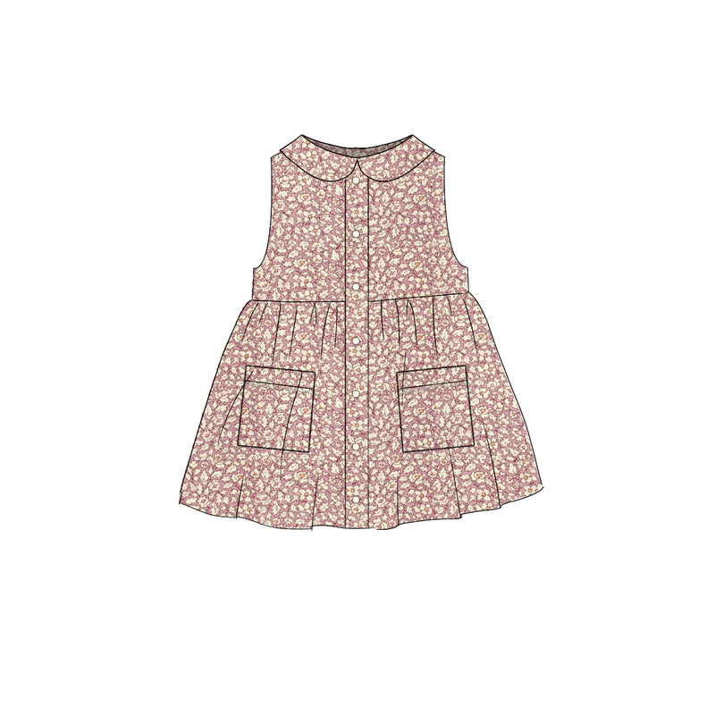 Feather Fields - Smock Collared Dress