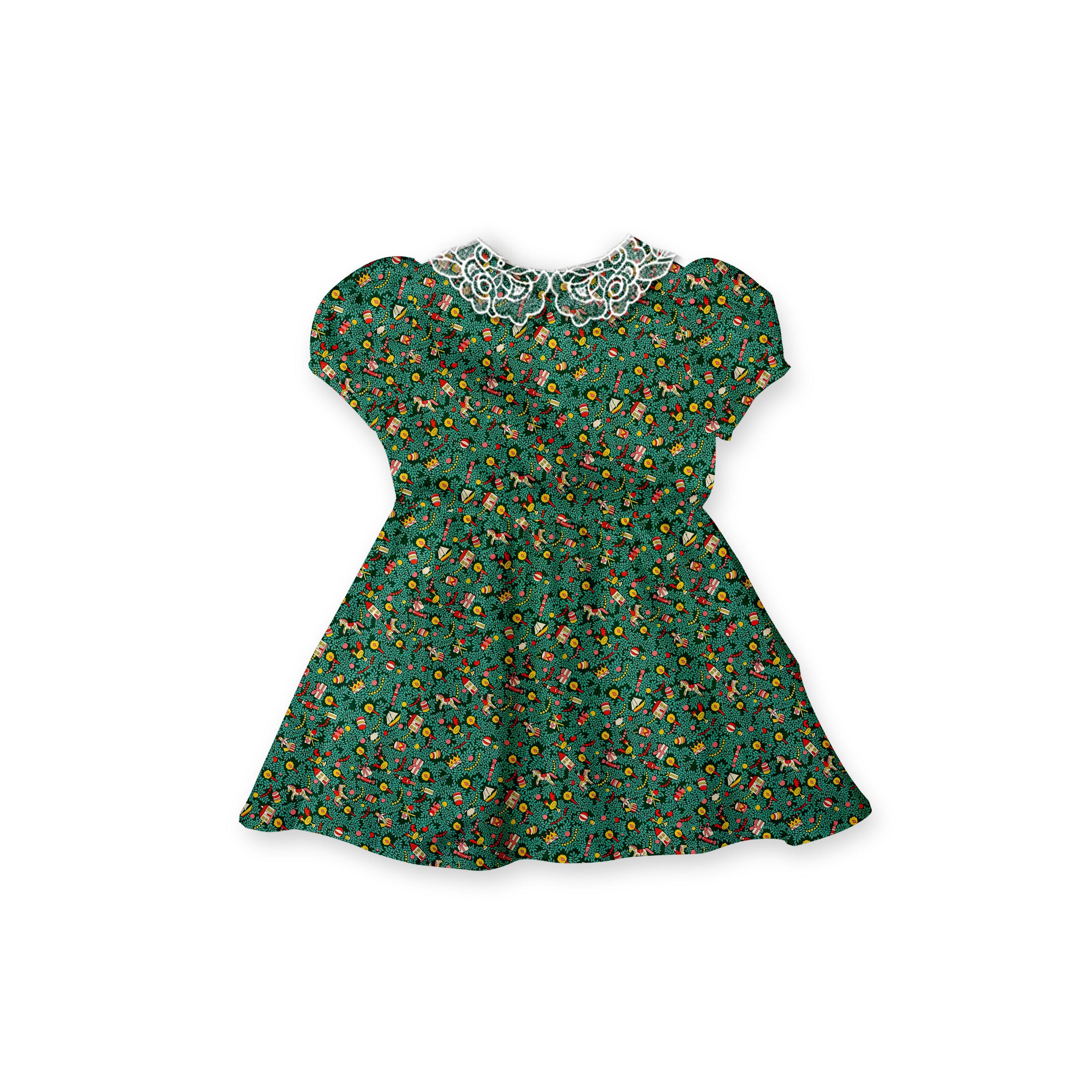 Festive Fair - Vintage Style Basque Dress