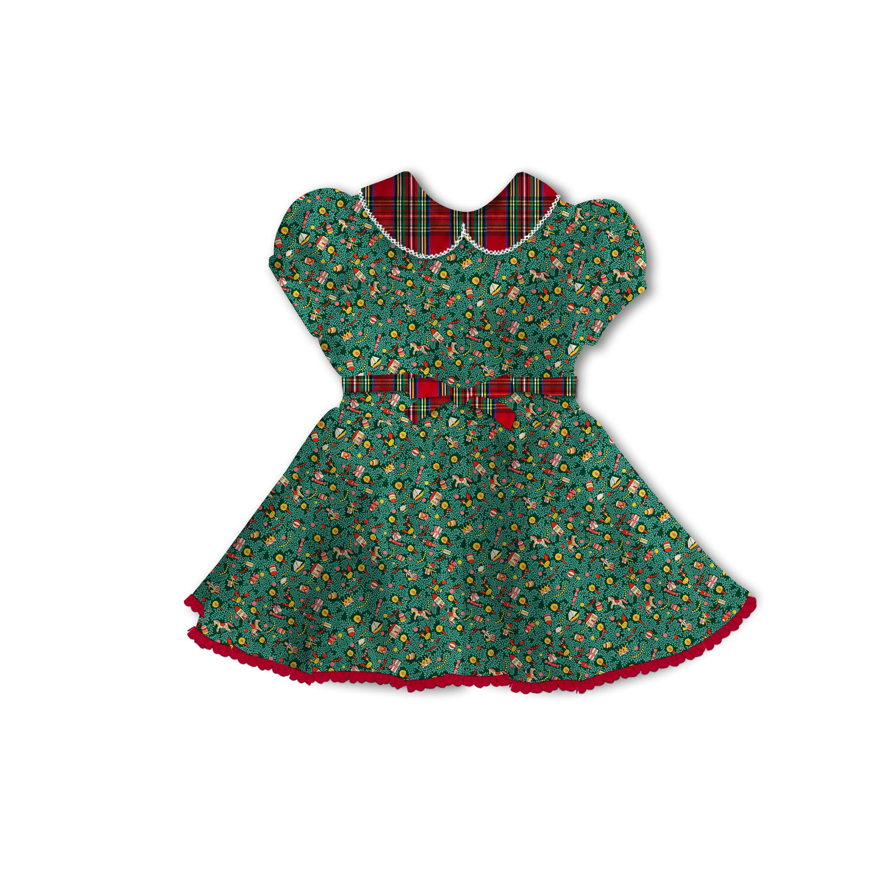 Festive Fair - Tea Basque Dress