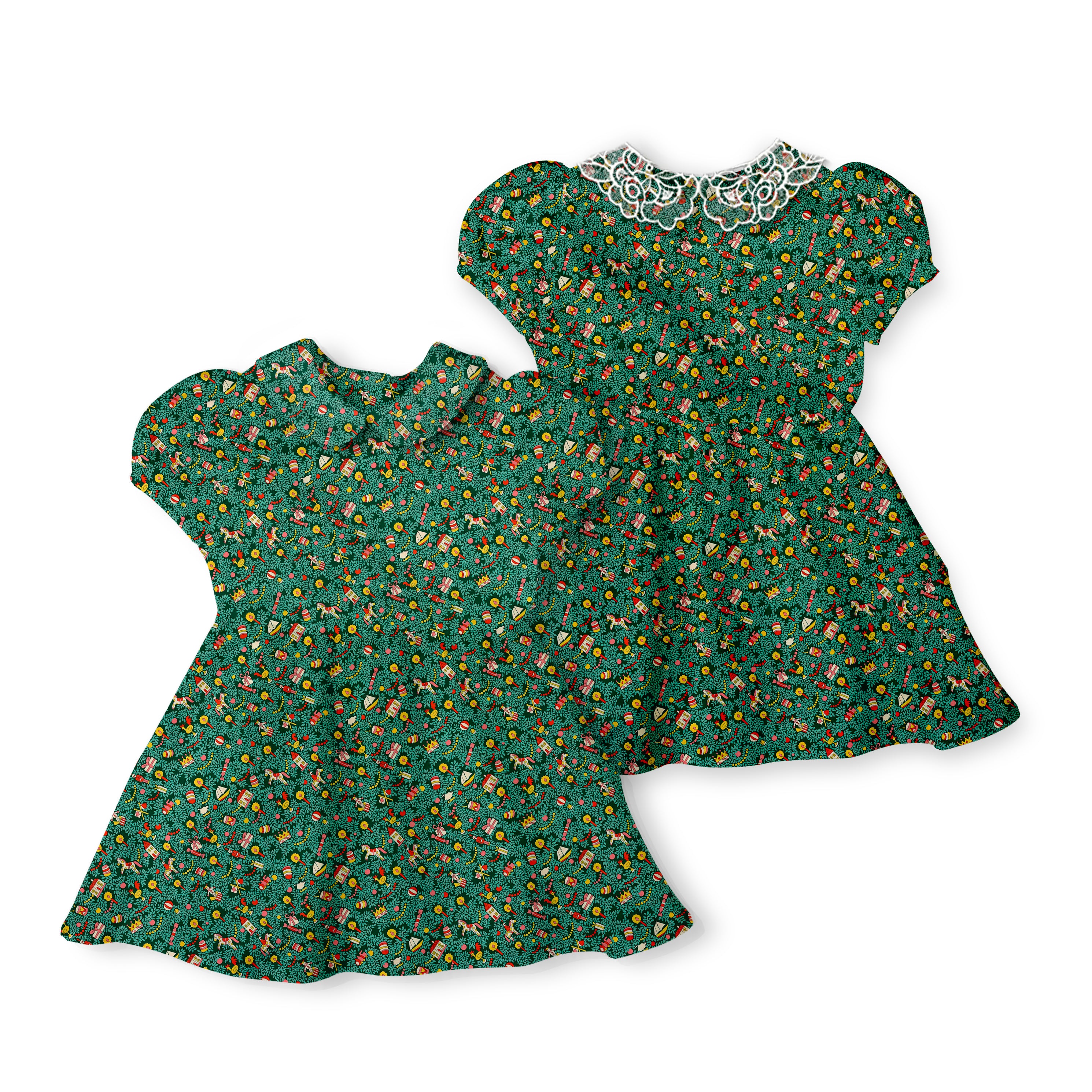 Festive Fair - Vintage Style Basque Dress