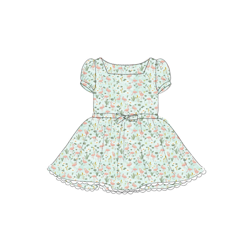 Flamingos - Tea Dress