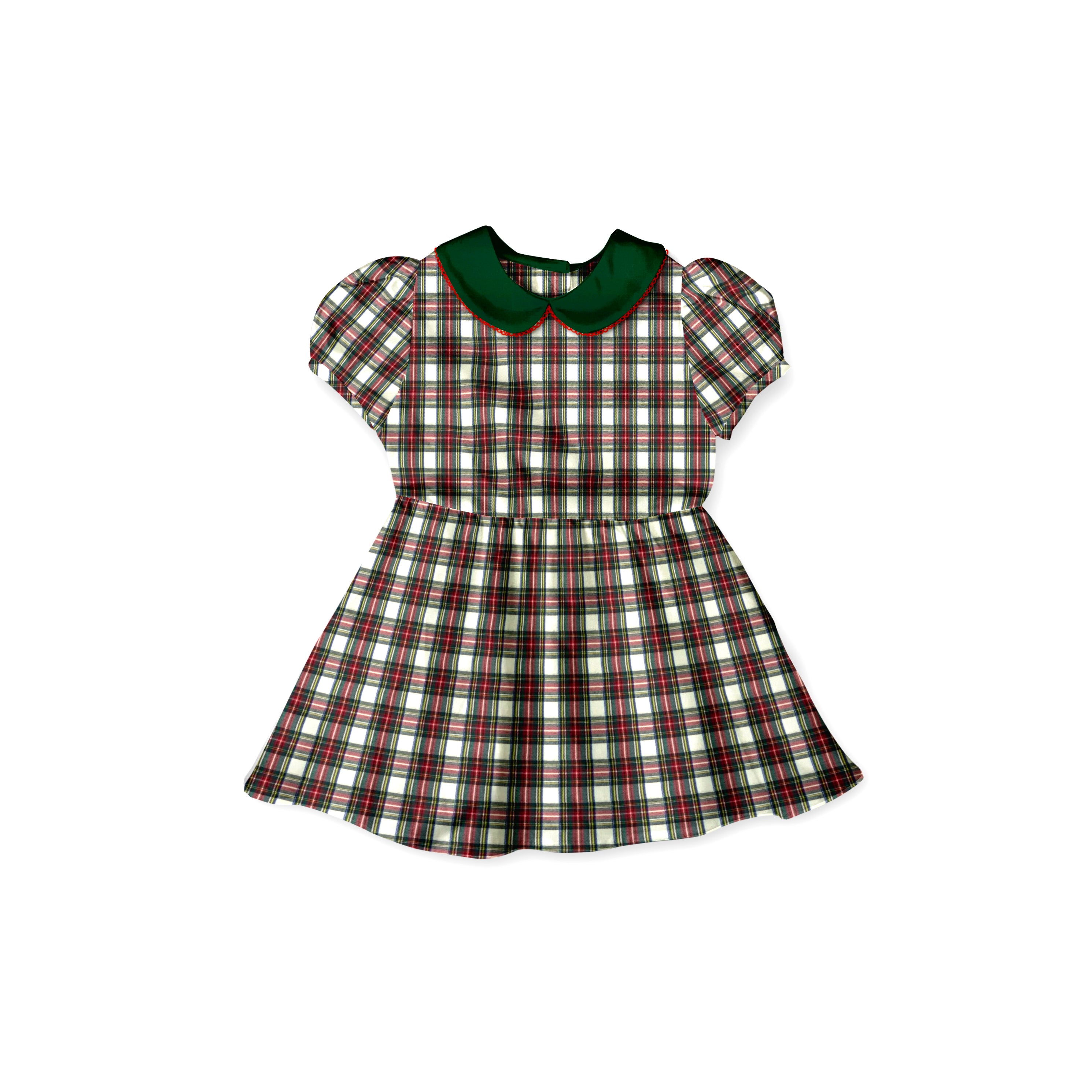 Christmas Flannel - Vintage Style Basque Dress