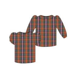 Changing Leaves Plaid - Puff Sleeve Blouse