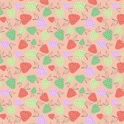 Gauze Strawberries - Smock Dress