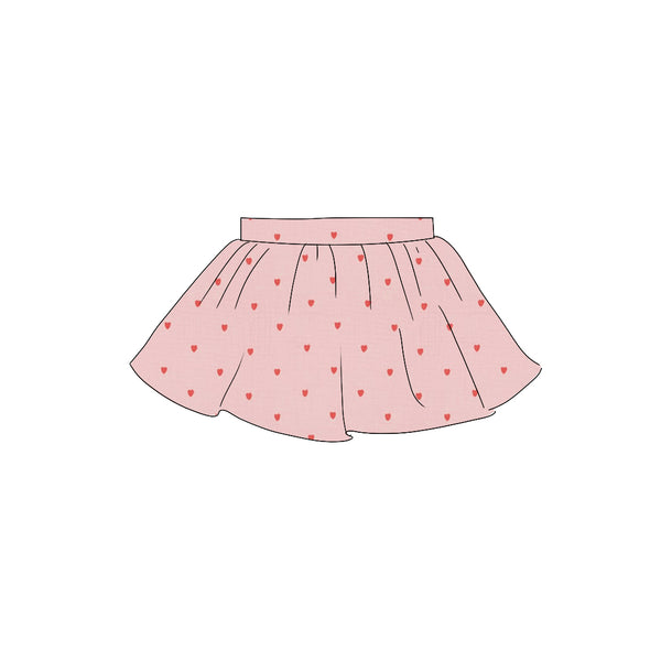 Embroidered Hearts - Skirt