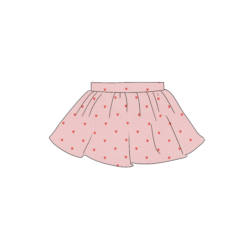 Embroidered Hearts - Skirt