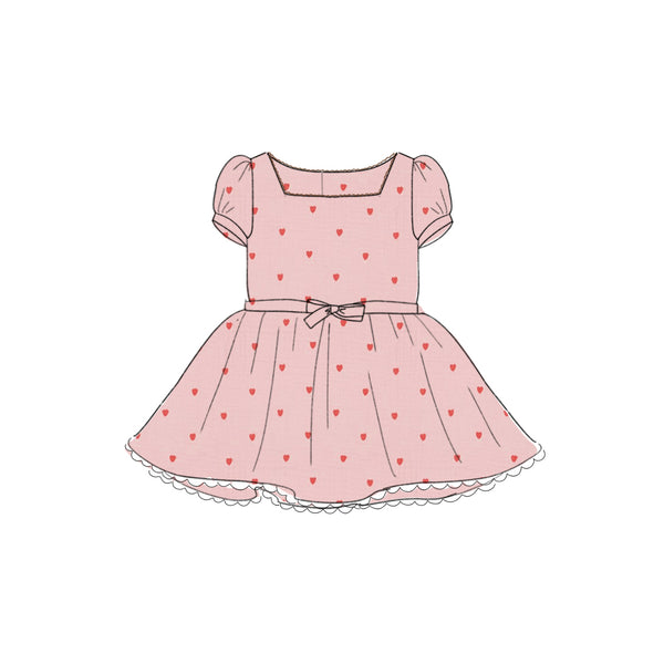 Embroidered Hearts - Tea Dress