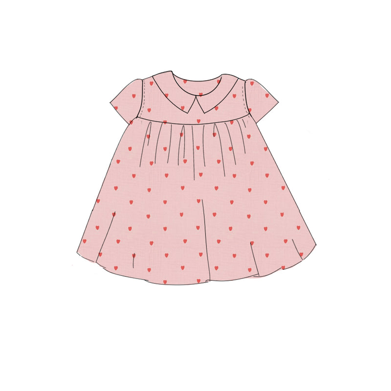 Embroidered Hearts - Swing Dress