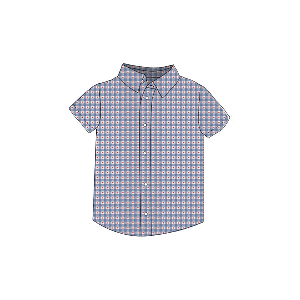 Heart Gingham - Button Up Shirt