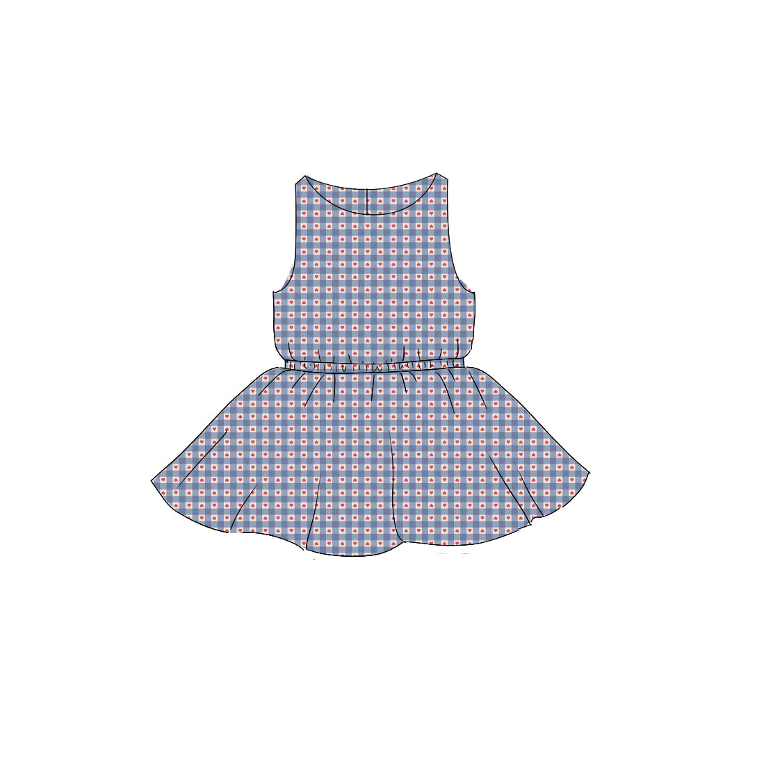 Heart Gingham - Tank Twirl