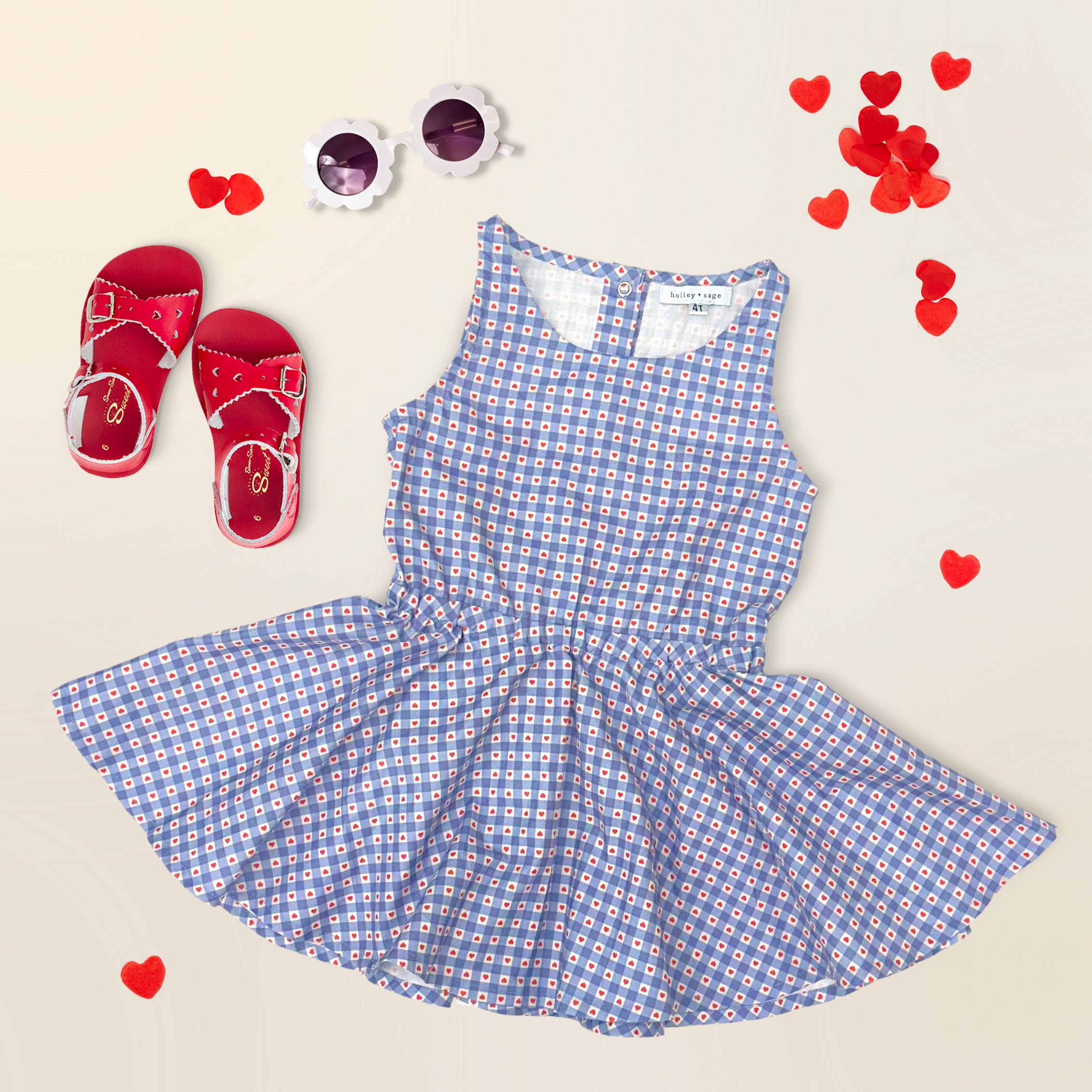 Heart Gingham - Tank Twirl