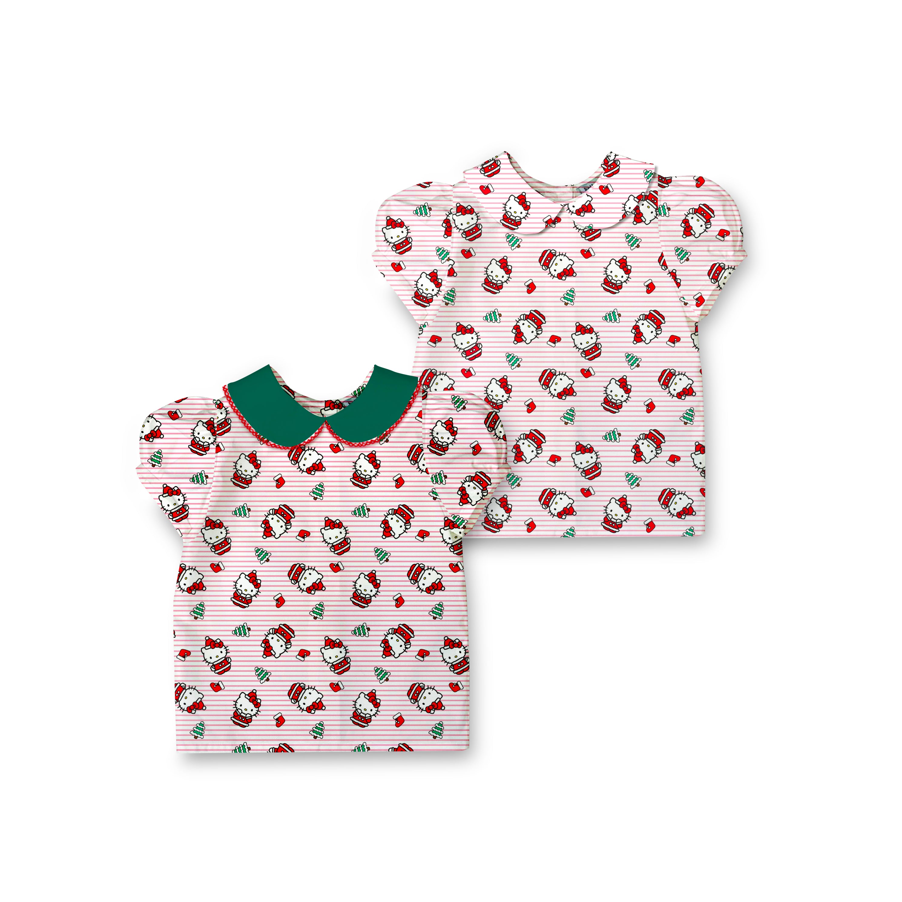 HK Christmas - Puff Sleeve Blouse